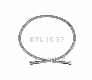 MANGUERA METÁLICA  INOXIDABLE ALTA PRESIÓN CON  H.NPT INOX GIRATORIO 1/4″ X 1.00 MT.