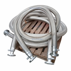 MANGUERA FLEXIBLE CON CAMISA INOX TRANSFERENCIA DE CALOR