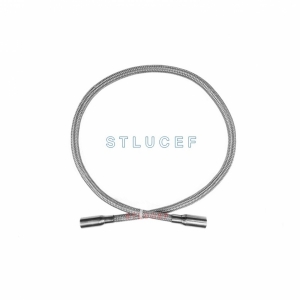 MANGUERA METÁLICA  INOXIDABLE      1/4″ X 0.8 M.    HEMBRA NPT  FIJO 
